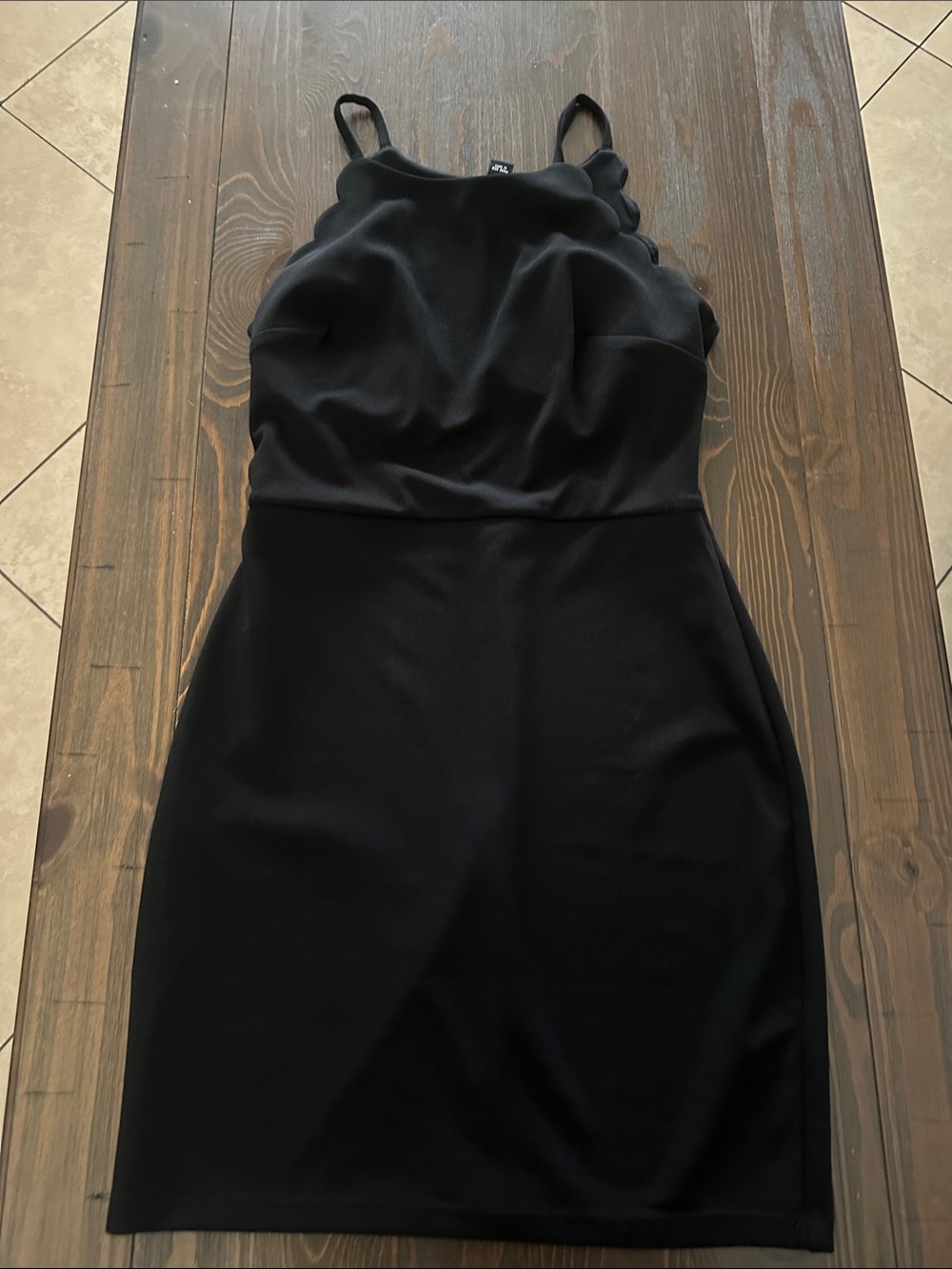 BCX Black Spaghetti-Strap Mini Dress